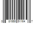 Barcode Image for UPC code 081555511647. Product Name: Beauty 21 Cosmetics L.A. Colors Hypno Holographic Polish CNL164 Divine