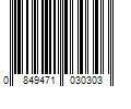 Barcode Image for UPC code 0849471030303. Product Name: US Door and Fence 2 in. x 2 in. x 6.5 ft. Black Metal Fence Post with Post Cap
