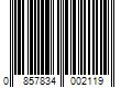Barcode Image for UPC code 0857834002119. Product Name: Leather Honey  LLC Leather Honey Non-Toxic Leather Cleaner  8 oz