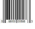 Barcode Image for UPC code 086000005863