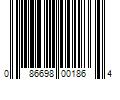Barcode Image for UPC code 086698001864