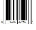 Barcode Image for UPC code 086702472161