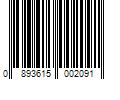 Barcode Image for UPC code 0893615002091. Product Name: FLACKERS Doctor In The Kitchen Organic Flax Seed Crackers Sea Salt  5 Oz
