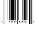 Barcode Image for UPC code 111111111261. Product Name: The Victory Womens Vintage Final Four 2015 Indianapolis V Neck Shirt Black S  Color: Black/White/Red