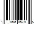 Barcode Image for UPC code 180181016035. Product Name: Tuffy Jr Boomerang Yellow Bone, Dog Toy - Bright Yellow