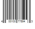 Barcode Image for UPC code 400100775943