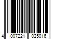 Barcode Image for UPC code 4007221025016