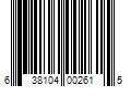 Barcode Image for UPC code 638104002615. Product Name: Hydrofarm T5 4 ft. Replacement 6500K Bulbs - 54W