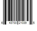 Barcode Image for UPC code 643700210395