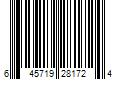 Barcode Image for UPC code 645719281724. Product Name: Chade Brazilian Black Label Human Hair 14 - Color OT1B/RED