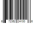 Barcode Image for UPC code 672352241006. Product Name: BULLDOG CASE COMPANY Bulldog BD100 Pit Bull Scoped Rifle Case 48  Water-Resistant Nylon Black