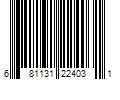 Barcode Image for UPC code 681131224031. Product Name: Walmart Inc. Equate Dual Motion Power Oral Care Kit with Interdental Tools  Soft Bristles