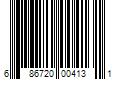 Barcode Image for UPC code 686720004131. Product Name: AprilAire 16 in. x 25 in. x 4 in. 413 MERV 13 Pleated Filter for Air Purifier Models 1410, 1610, 2410, 2416, 3410, 4400 (1-Pack)