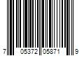 Barcode Image for UPC code 705372058719. Product Name: HOT & HOTTER 1  GOLD CERAMIC FLAT IRON