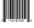 Barcode Image for UPC code 711381025505