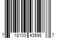 Barcode Image for UPC code 718103435987. Product Name: Falcon Safety Products  Inc Staples Electronics Air Duster 10 oz. 6/Pack (SPL10ENFR-6) SPL10EN-6