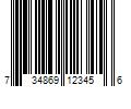 Barcode Image for UPC code 734869123456