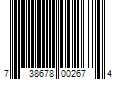 Barcode Image for UPC code 738678002674. Product Name: American Crew by American Crew DEFINING PASTE 3 OZ for MEN