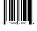Barcode Image for UPC code 740090040042