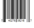 Barcode Image for UPC code 740275052167