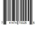 Barcode Image for UPC code 741474700255. Product Name: Senco Fastening Systems Senco 15Ga X 2-1/2In Brad Nail