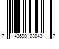 Barcode Image for UPC code 743690030437. Product Name: Hawaiian Silky - Creme Conditioning No Base Relaxer REGULAR