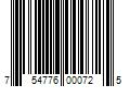 Barcode Image for UPC code 754776000725