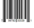 Barcode Image for UPC code 799750000391