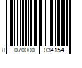 Barcode Image for UPC code 8070000034154
