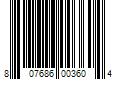 Barcode Image for UPC code 807686003604