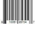 Barcode Image for UPC code 810051857047