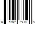 Barcode Image for UPC code 813831024103. Product Name: TRINITY 3-Tier Shoe Bench w/ Wire Shelves - Dark Gray