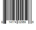 Barcode Image for UPC code 814174029596. Product Name: Bloem 56 oz Aqua Rite Watering Can