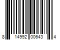 Barcode Image for UPC code 814992006434. Product Name: Pyramex Safety Products White-Full Brim 4 Pt Ratchet Suspension
