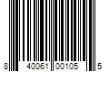 Barcode Image for UPC code 840061001055. Product Name: One n Only Argan Colorfix Color Remover   3 Pc 4oz Color Reducer  4oz Conditioning Catalyst  4oz Processing Lotion