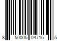 Barcode Image for UPC code 850005047155. Product Name: Monster 3001091 3 ft. 6 Outlets Power Strip  White