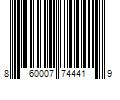 Barcode Image for UPC code 860007744419. Product Name: HABIT NÂ°38 Facial Sunscreen Mist with SPF 38 .9 oz / 26.6 mL