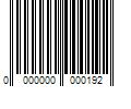 Barcode Image for UPC code 0000000000192