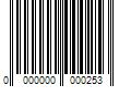 Barcode Image for UPC code 0000000000253