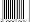 Barcode Image for UPC code 0000000000413