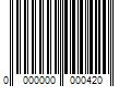 Barcode Image for UPC code 0000000000420