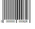 Barcode Image for UPC code 0000000000826