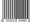 Barcode Image for UPC code 0000000000994