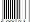 Barcode Image for UPC code 0000000001151