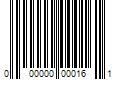 Barcode Image for UPC code 000000000161