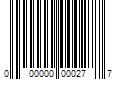 Barcode Image for UPC code 000000000277