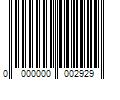 Barcode Image for UPC code 0000000002929