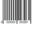 Barcode Image for UPC code 0000000003261