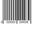 Barcode Image for UPC code 00000000040389