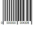 Barcode Image for UPC code 0000000004305